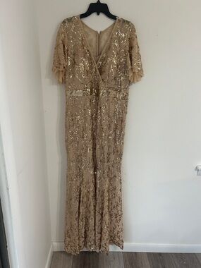 R&M Richards | Dresses | Beadedneck Glitter Lace 2piece Jacket Dress |  Poshmark